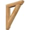 Ekena Millwork Traditional Slat Rough Sawn Bracket, Western Red Cedar, 6"W x 38"D x 46"H BKT06X38X46TRA06RWR - alternate 1